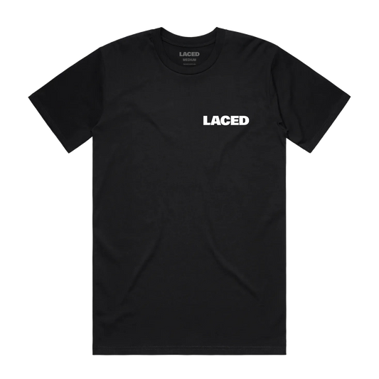 Laced Logo T-Shirt Black