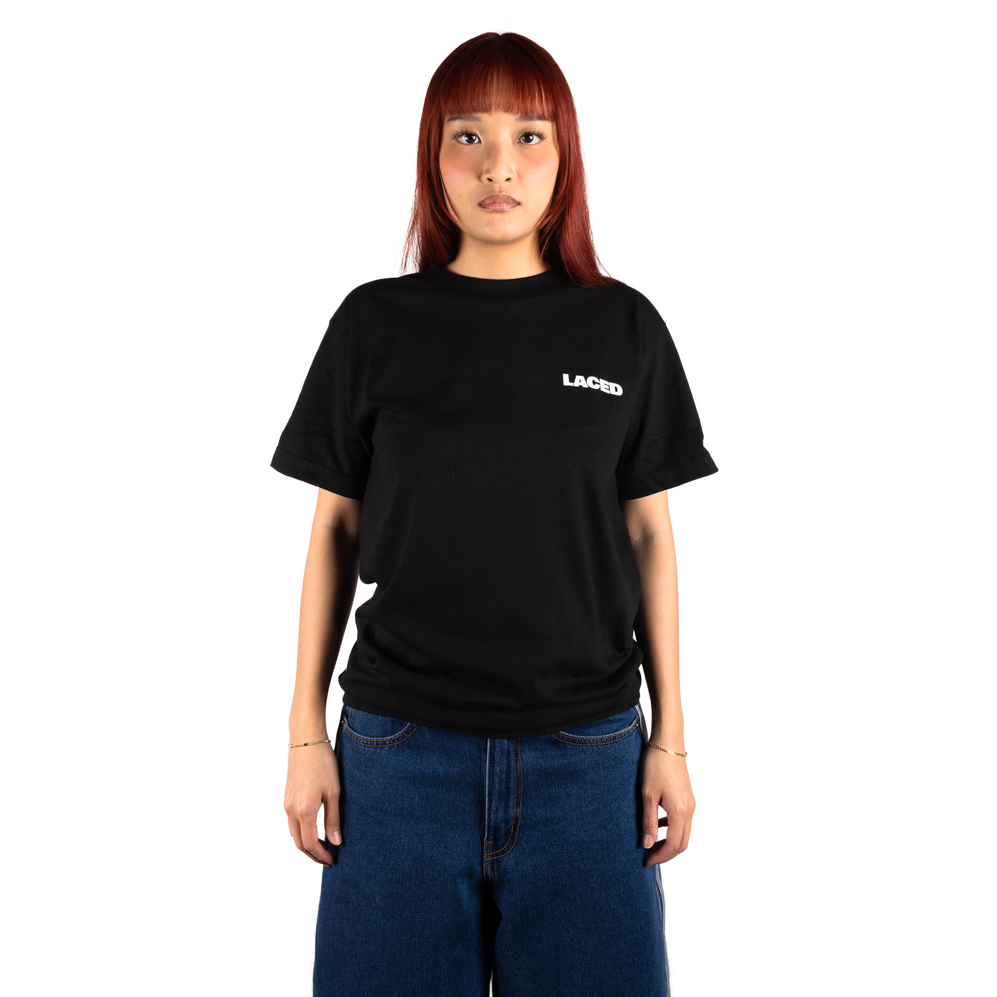 Laced Logo T-Shirt Black