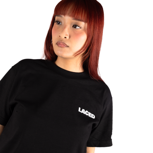 Laced Logo T-Shirt Black