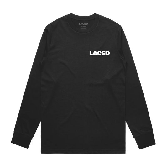 Laced Logo L/S T-Shirt Black