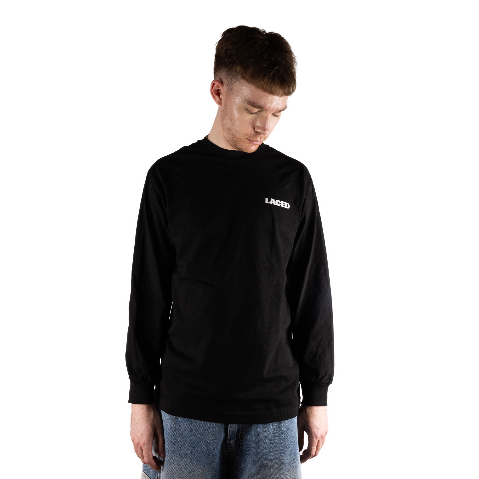 Laced Logo L/S T-Shirt Black