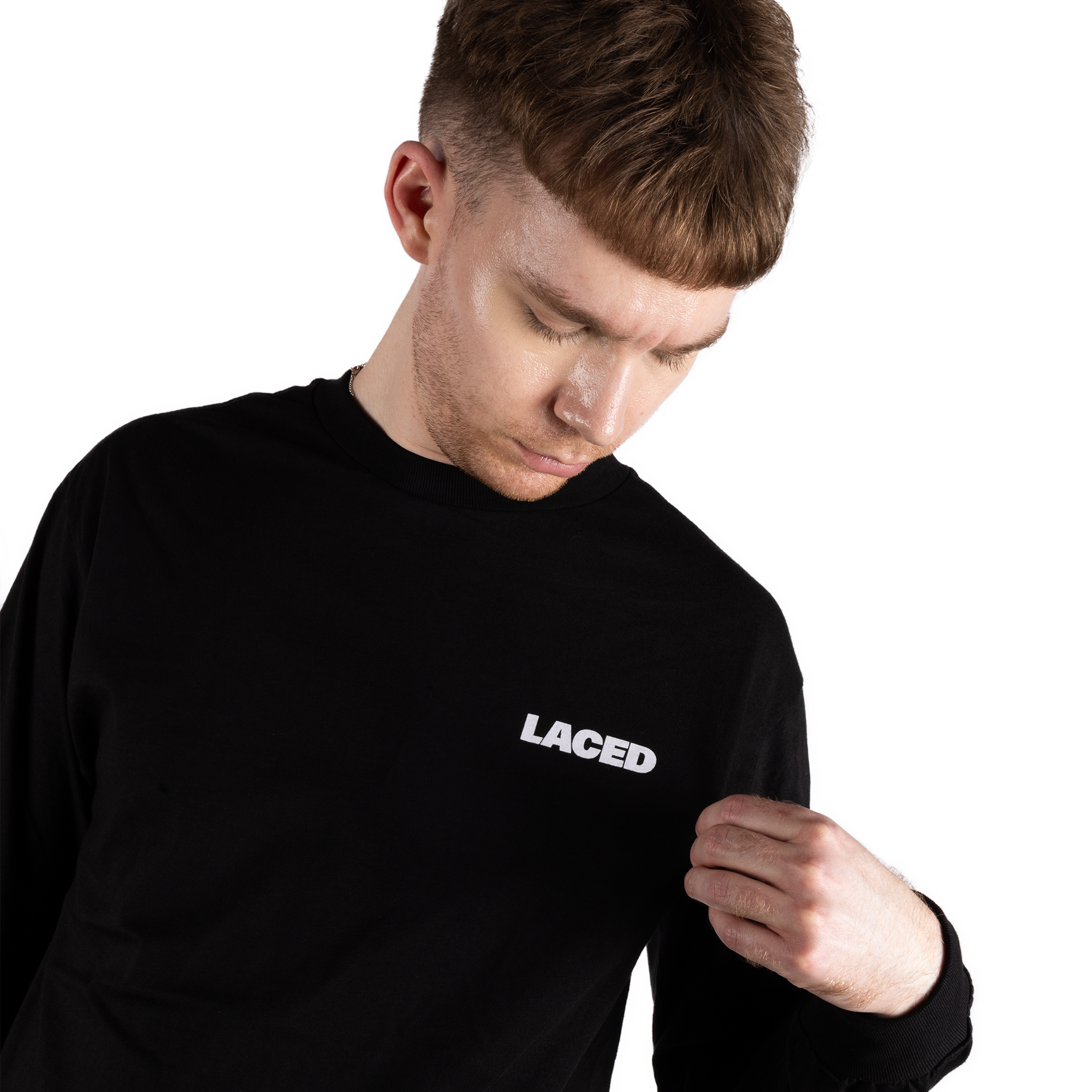 Laced Logo L/S T-Shirt Black