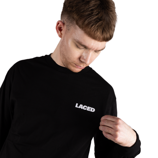 Laced Logo L/S T-Shirt Black