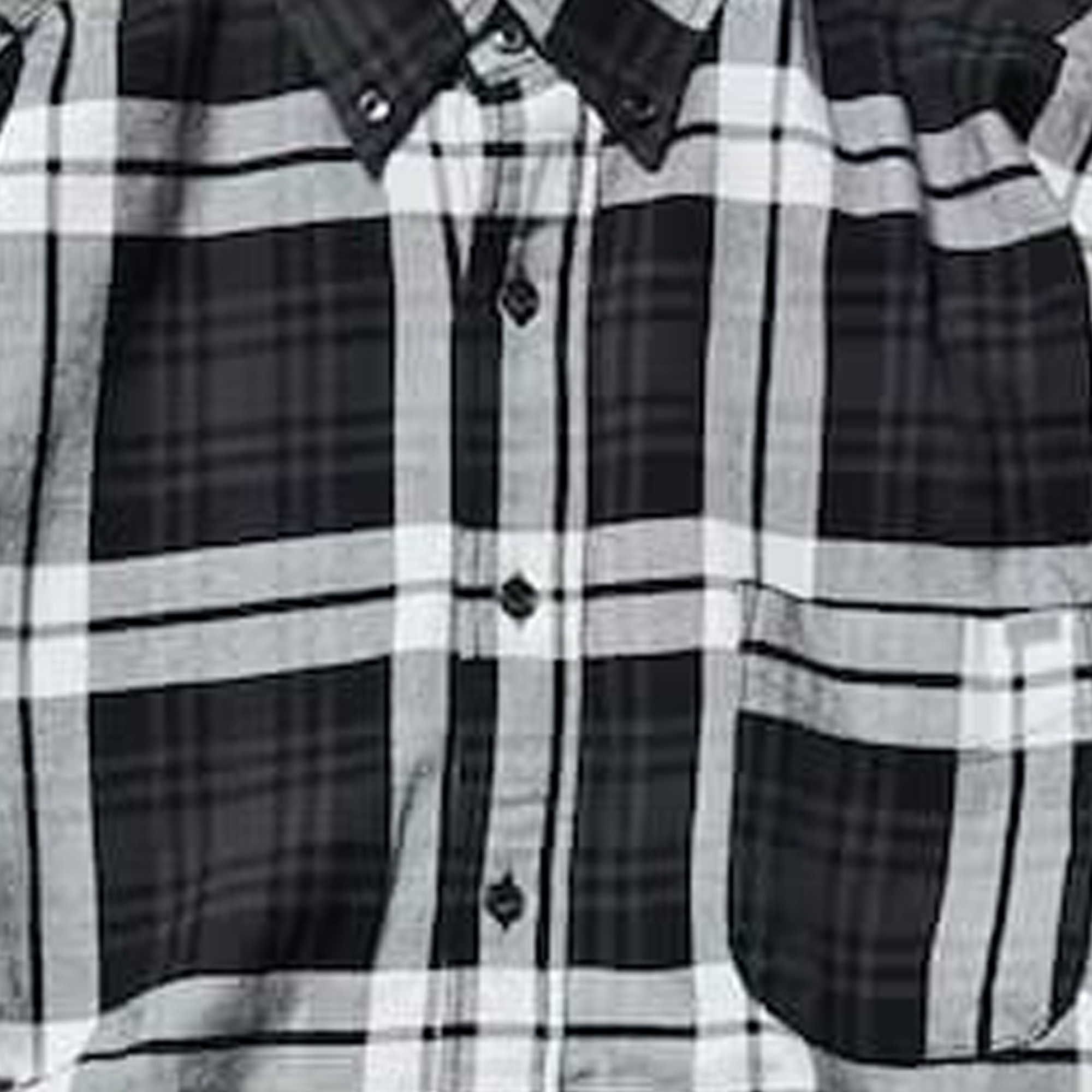 Nautica Japan Washed Cotton Tartan Check Shirts Black