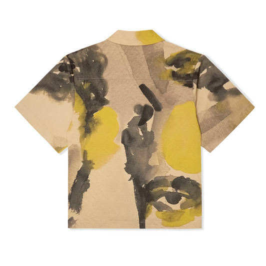 Kidsuper Watercolor face camp shirt  SS25-SST-04