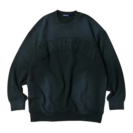 Nautica Japan Outer Material Arch Logo Sweat Charcoal