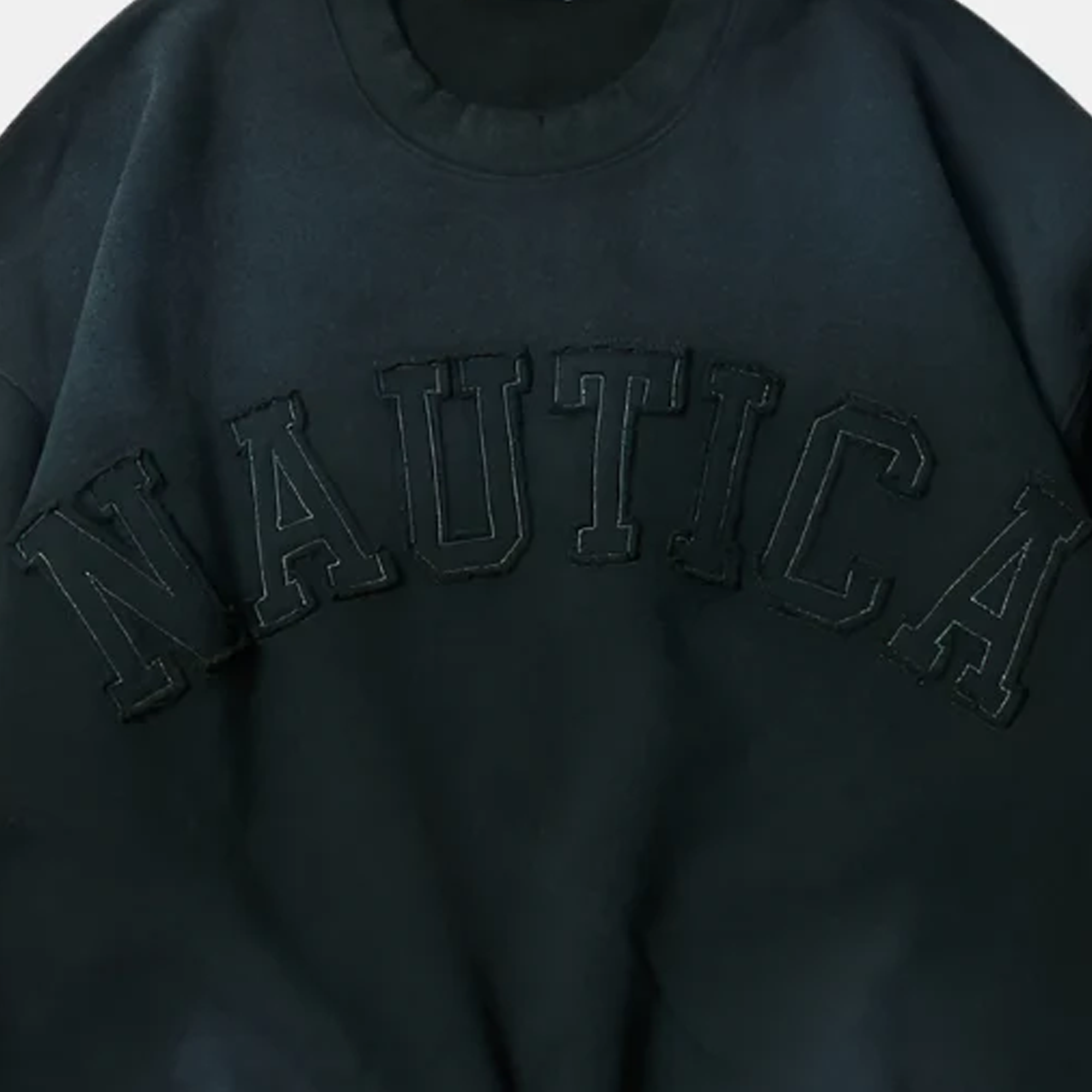 Nautica Japan Outer Material Arch Logo Sweat Charcoal