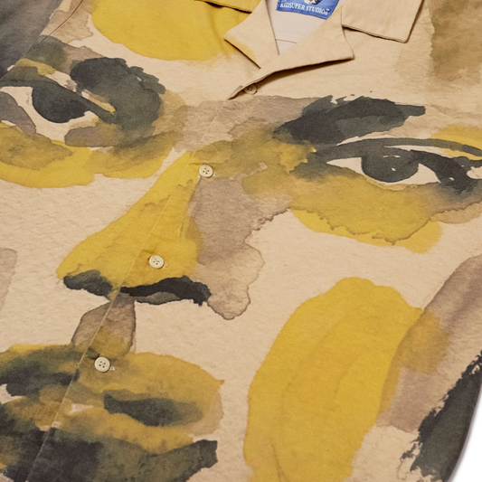 Kidsuper Watercolor face camp shirt  SS25-SST-04