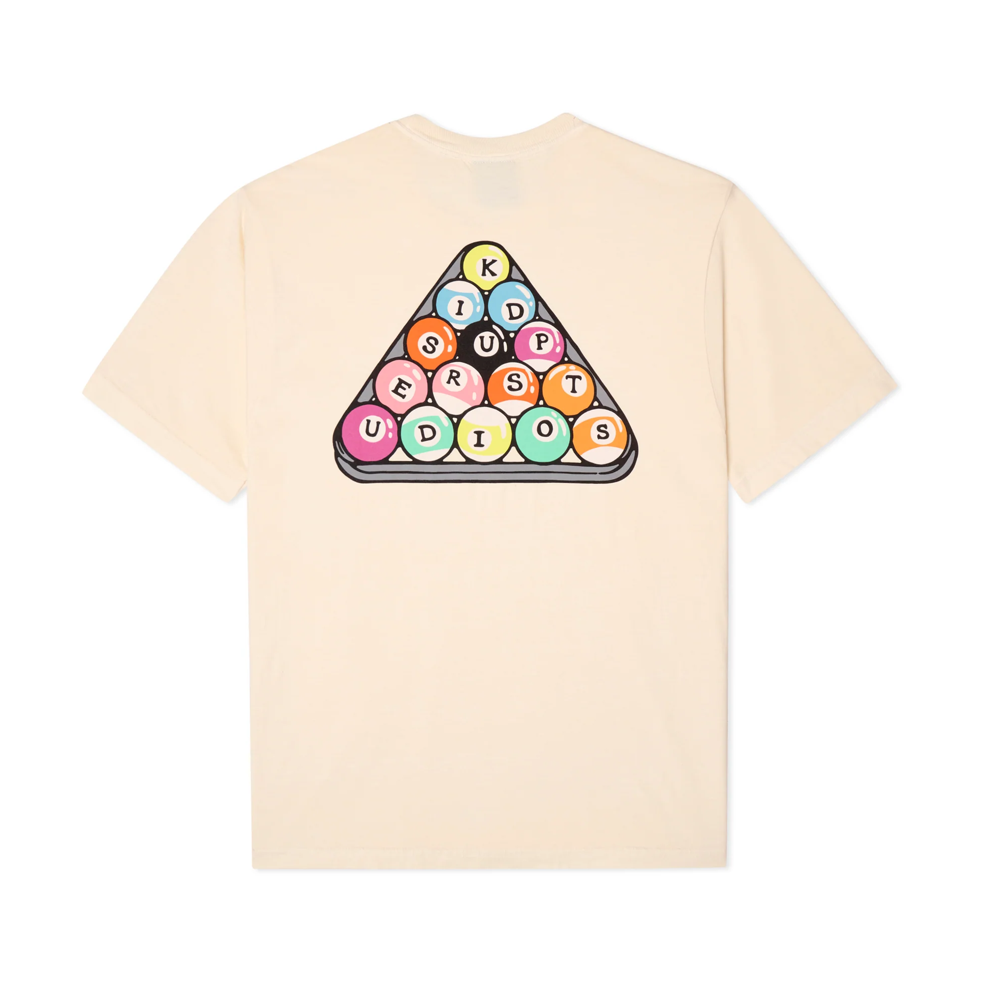 Kidsuper Billards Tee Cream  SS25-TEE-12