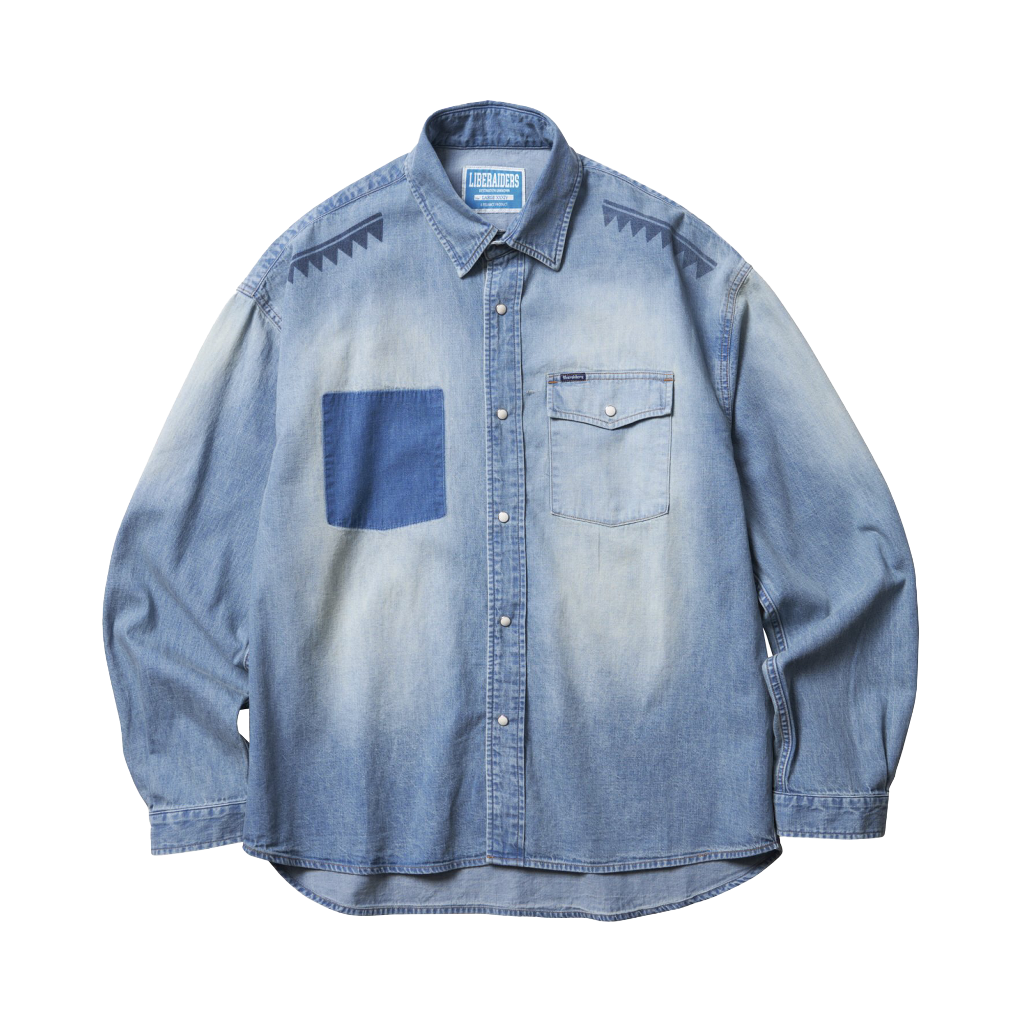 Liberaiders Tribal Denim Shirt Blue