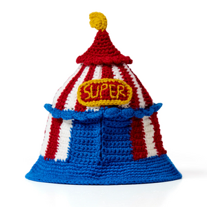 Kidsuper Circus Crochet Bucket Hat Blue