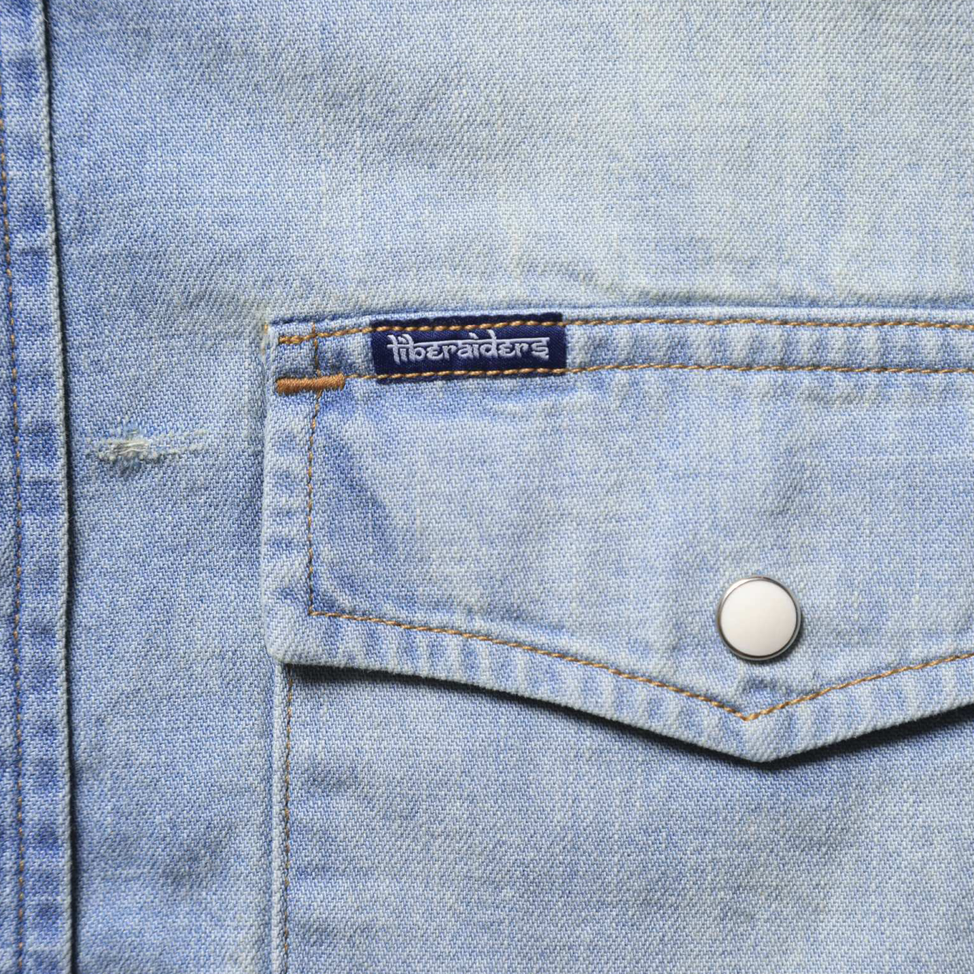 Liberaiders Tribal Denim Shirt Blue