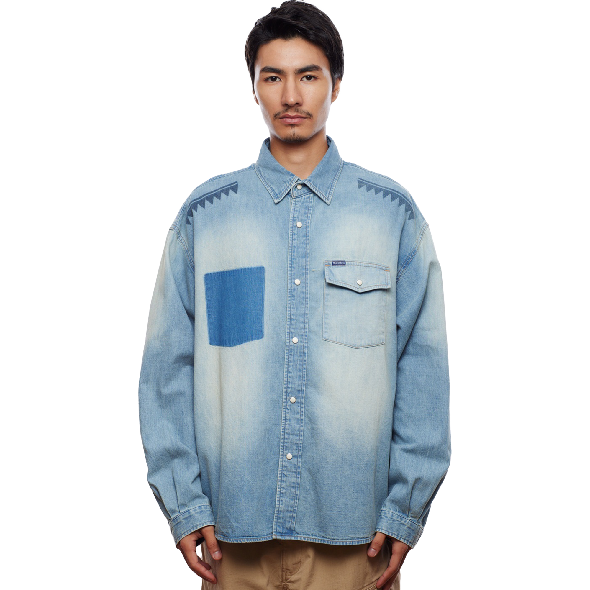 Liberaiders Tribal Denim Shirt Blue