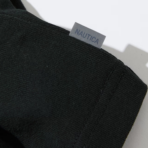 Nautica Japan Felt Logo T-Shirt Charcoal