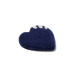 Human Made Heart Rug Coaster Navy HM29GD082N