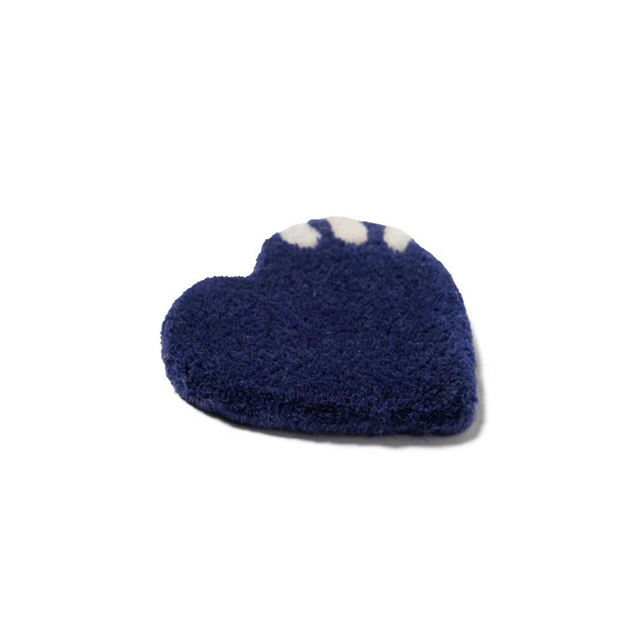 Human Made Heart Rug Coaster Navy HM29GD082N