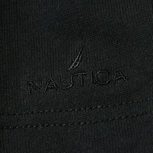 Nautica Japan Felt Logo T-Shirt Charcoal