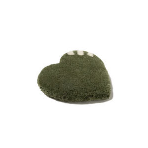 Human Made Heart Rug Coaster Olive Drab HM29GD082O