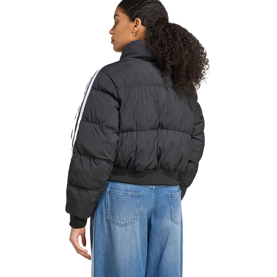 adidas Women's Adicolor Cropped Synthetic Down Puffer Black JX2970