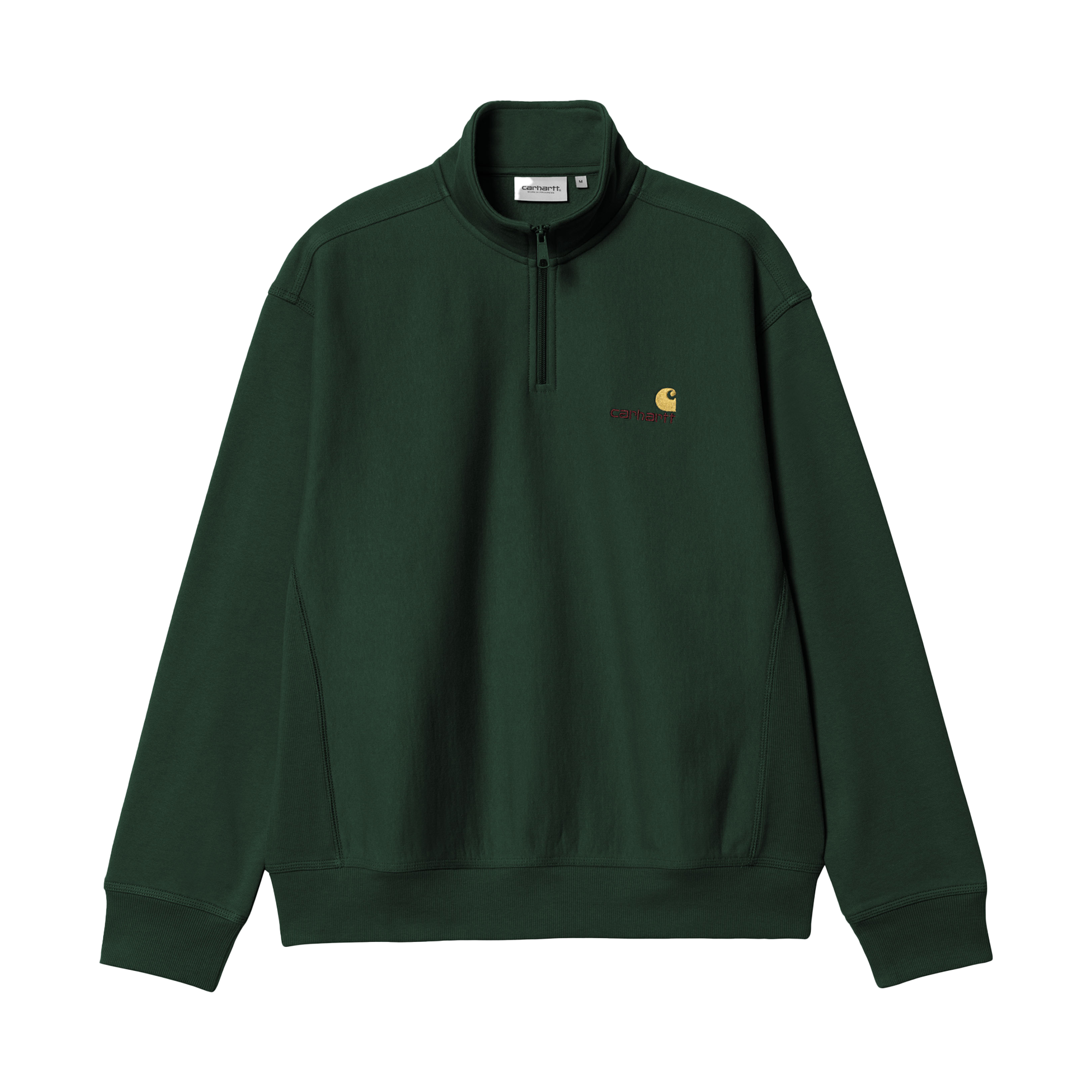 Carhartt Half Zip American Script Sweat Conifer I027014.CIXX