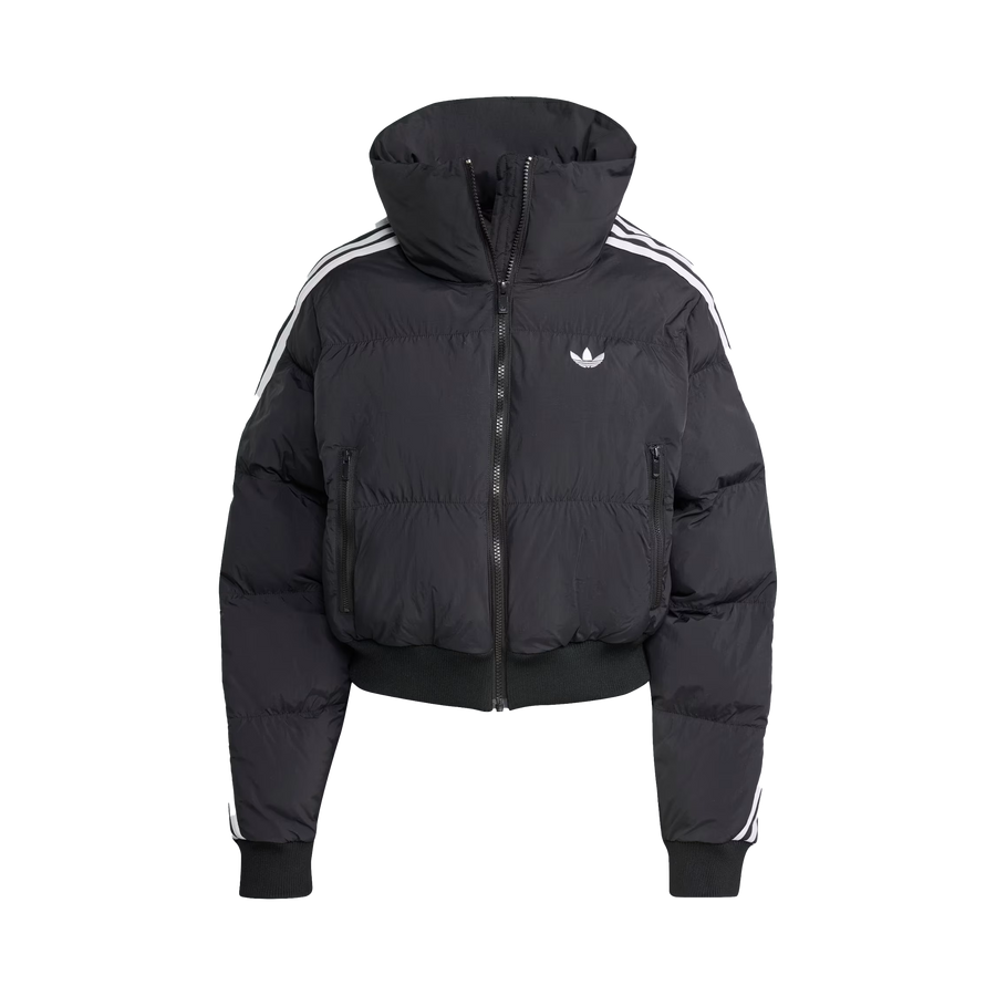 adidas Women's Adicolor Cropped Synthetic Down Puffer Black JX2970