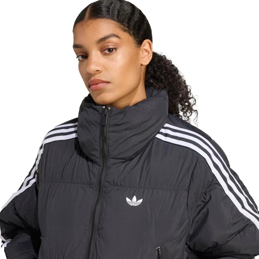 adidas Women's Adicolor Cropped Synthetic Down Puffer Black JX2970