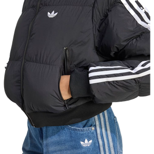 adidas Women's Adicolor Cropped Synthetic Down Puffer Black JX2970