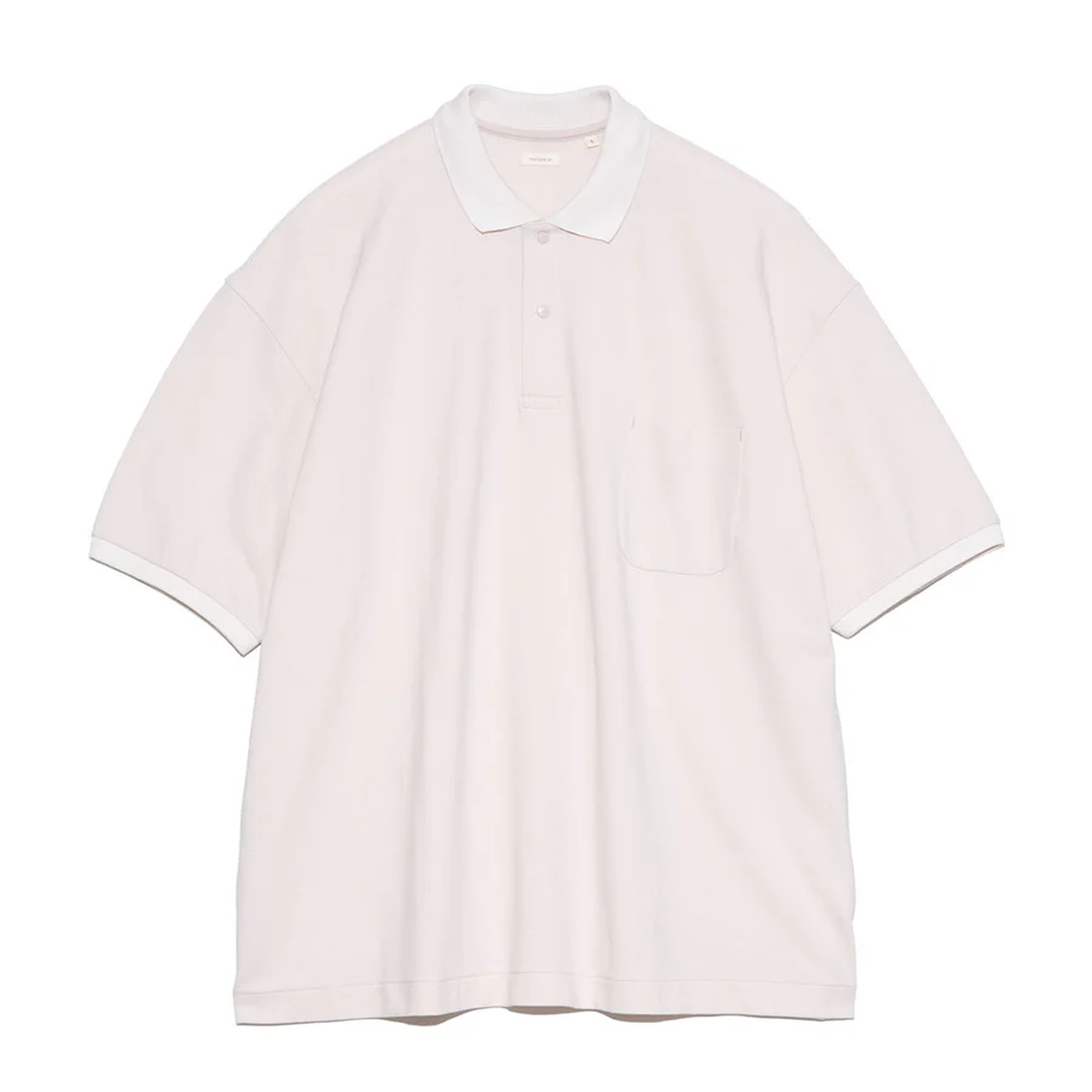 Nanamica Short Sleeve Polo Shirt Grayish Pink S25SG113U