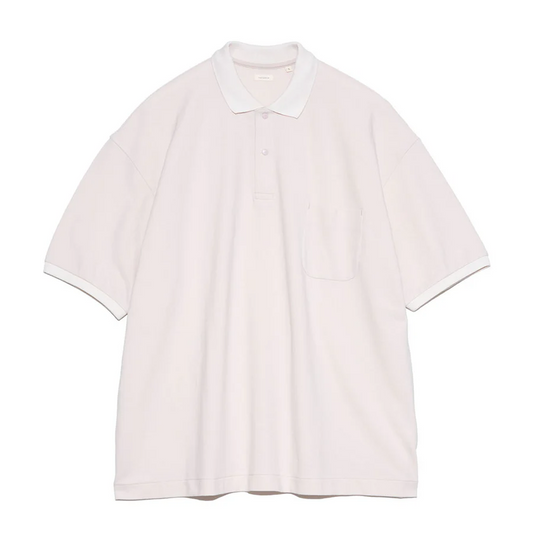 Nanamica Short Sleeve Polo Shirt Grayish Pink S25SG113U