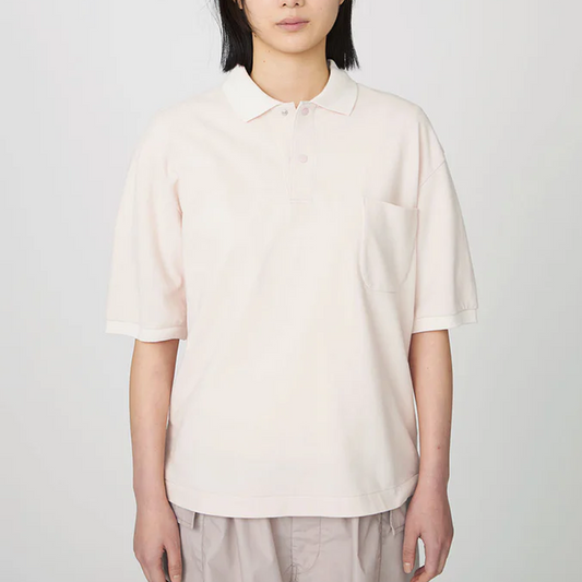 Nanamica Short Sleeve Polo Shirt Grayish Pink S25SG113U