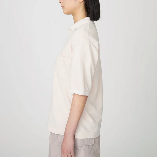 Nanamica Short Sleeve Polo Shirt Grayish Pink S25SG113U