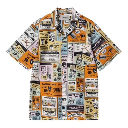 Carhartt S/S Catalogue Shirt Catalogue Print/Hue I034548.2UDXX