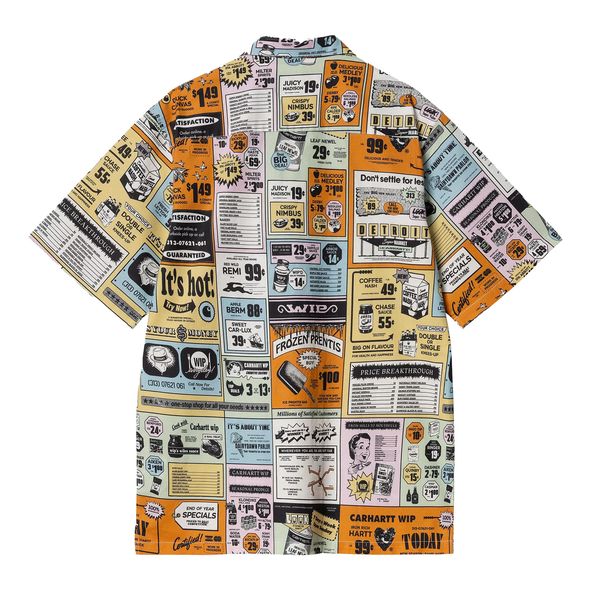 Carhartt S/S Catalogue Shirt Catalogue Print/Hue I034548.2UDXX