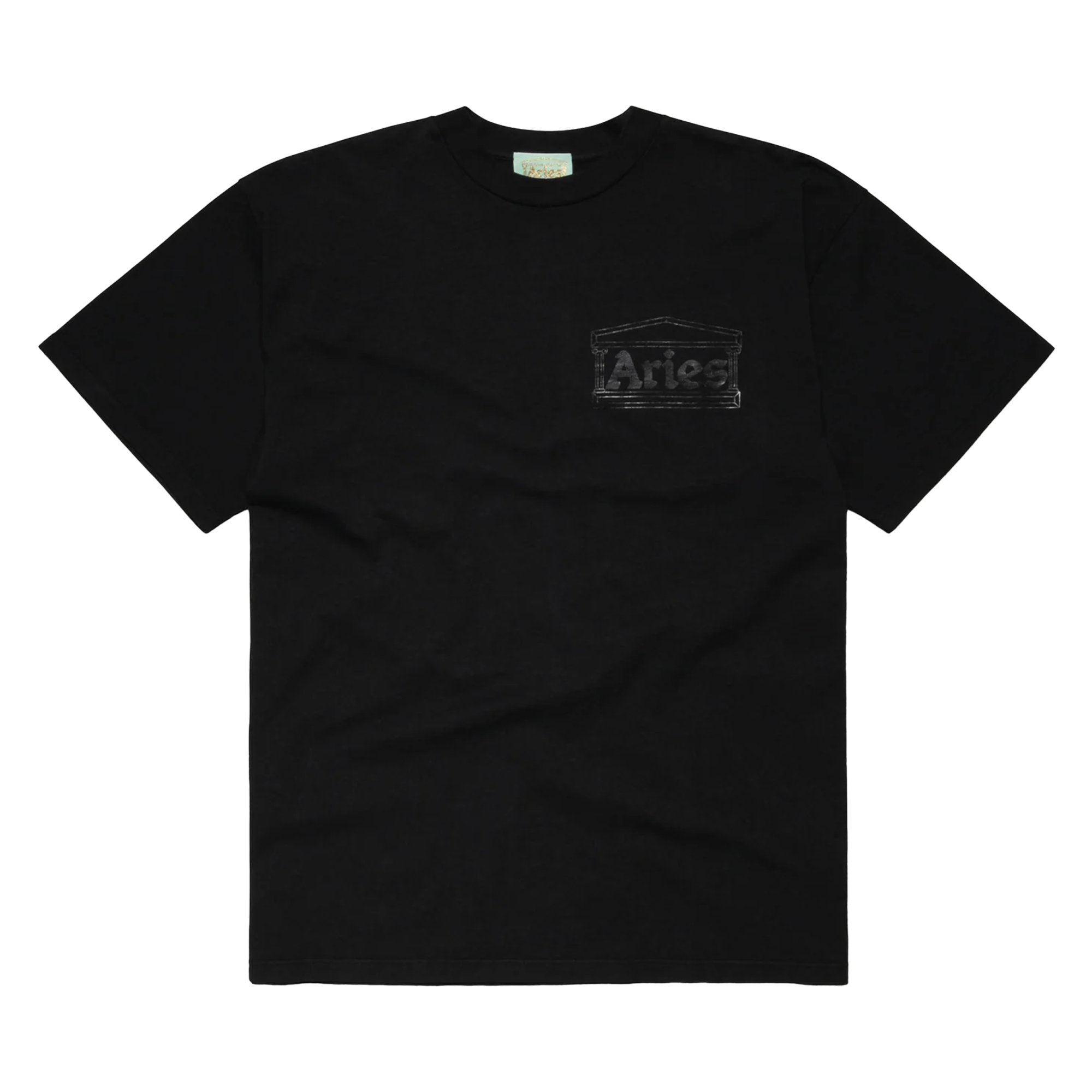 Aries Temple Short Sleeve Tee Black AR600003