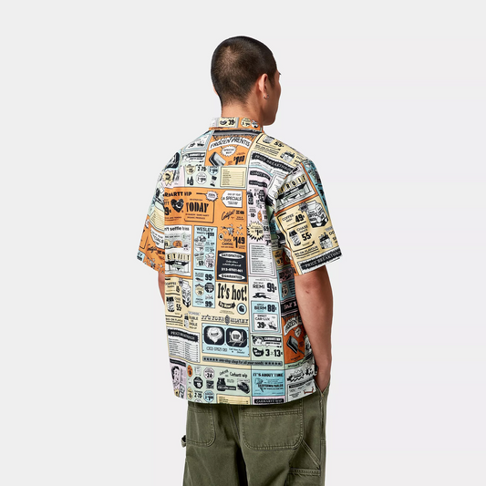 Carhartt S/S Catalogue Shirt Catalogue Print/Hue I034548.2UDXX