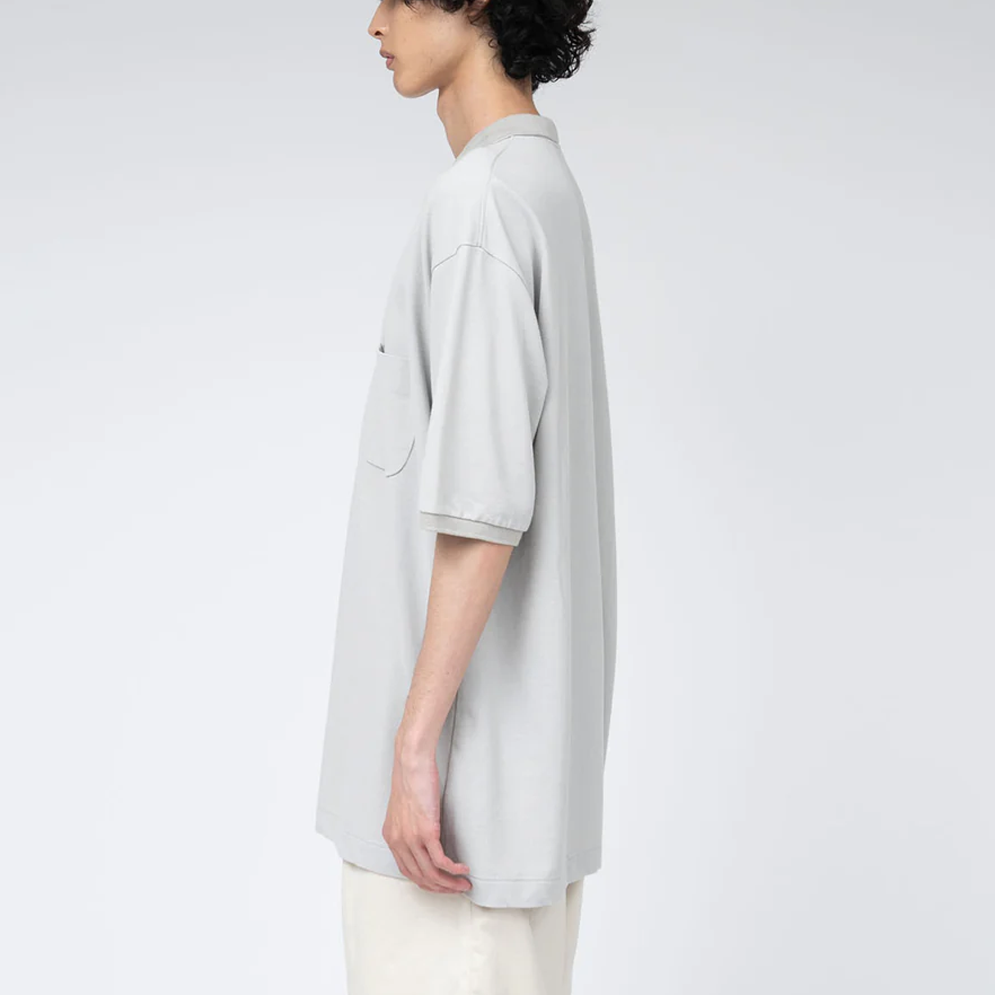 Nanamica Short Sleeve Polo Shirt Light Beige S25SG113U