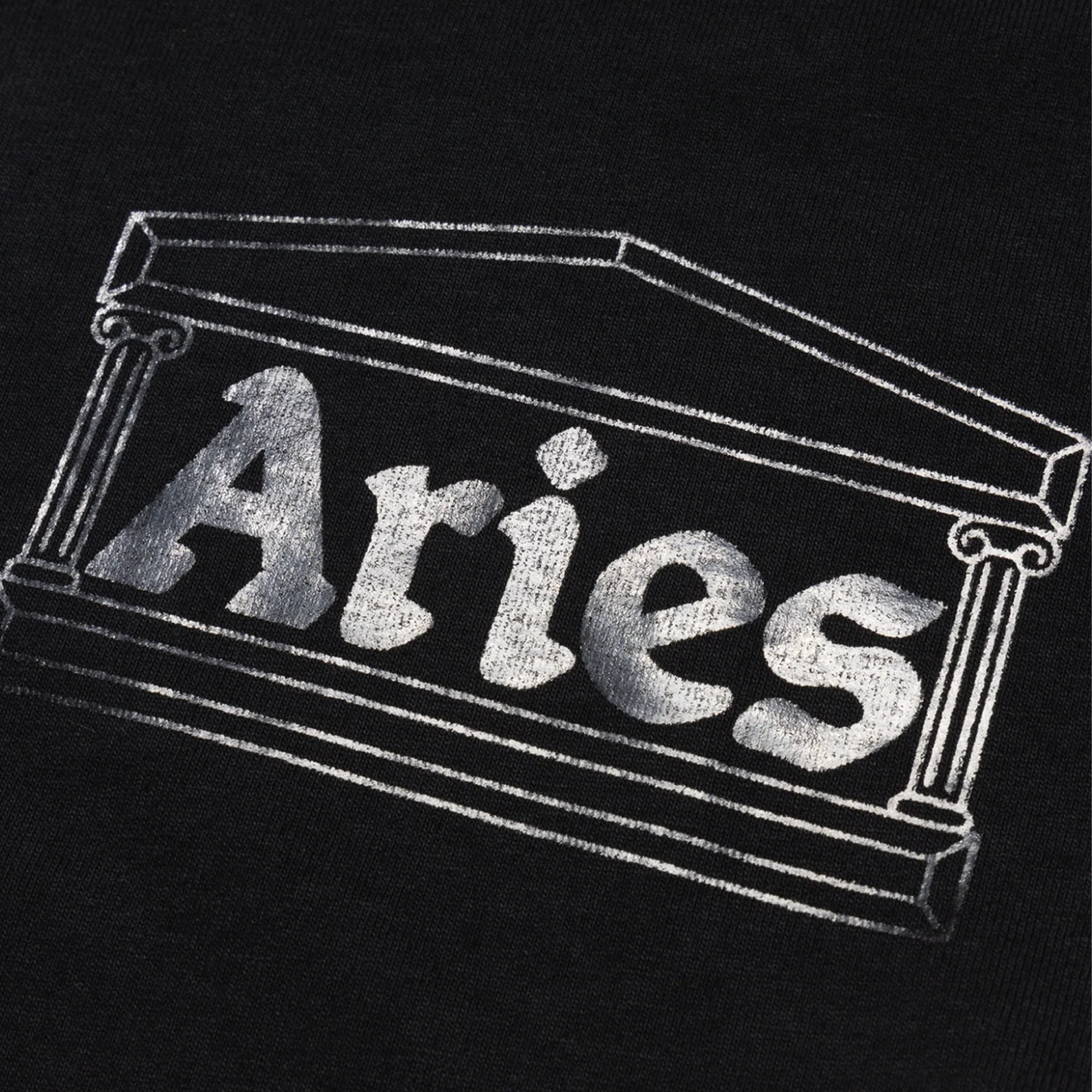 Aries Temple Short Sleeve Tee Black AR600003