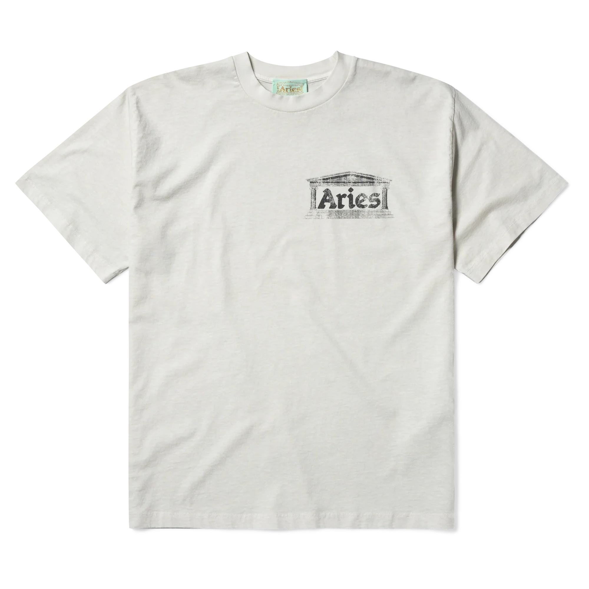 Aries Aged Ancient Temple Short Sleeve Tee Off White AR6003103
