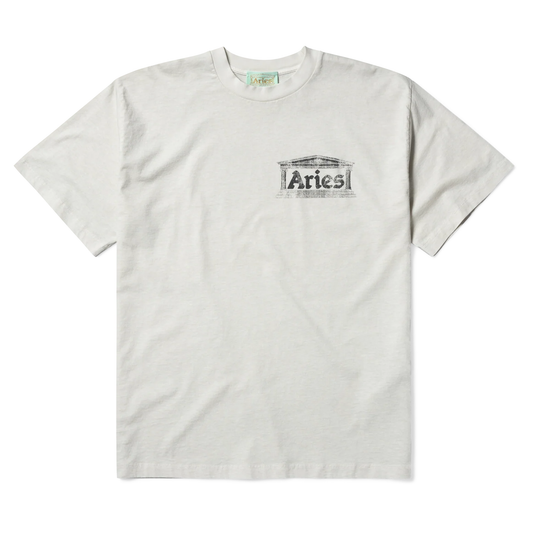 Aries Aged Ancient Temple Short Sleeve Tee Off White AR6003103