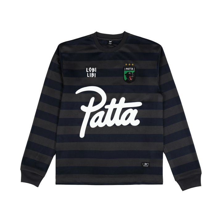 Patta Striped Longsleeve Football Jersey Forged Iron