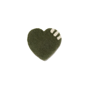 Human Made Heart Rug Coaster Olive Drab HM29GD082O