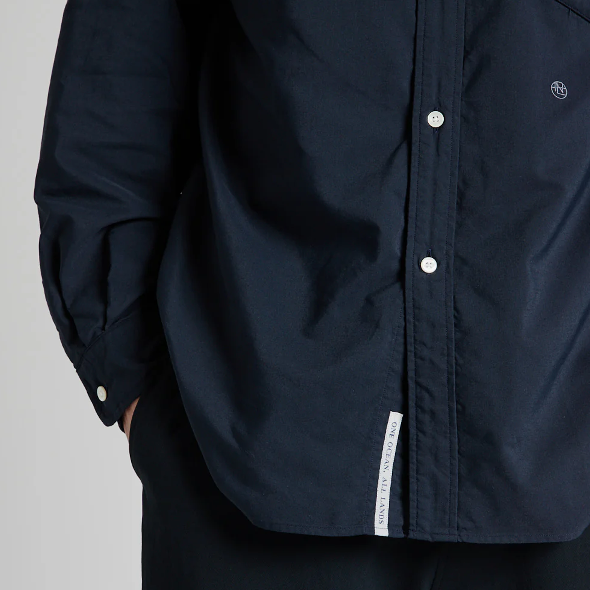 Nanamica Button Down Wind Shirt Dark Navy SUGF350U