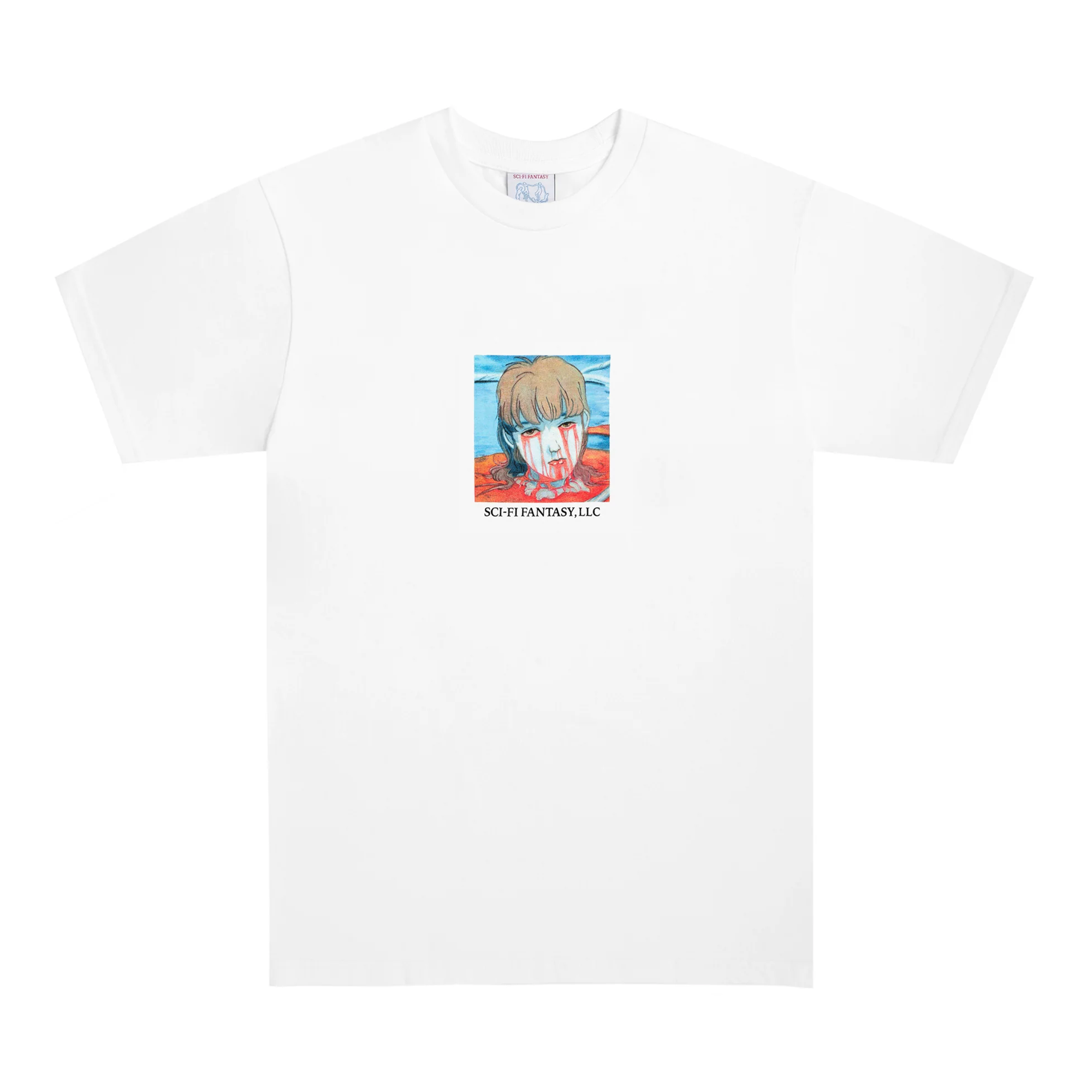 Sci-Fi Fantasy Leaking Eyes T-Shirt White