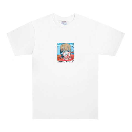 Sci-Fi Fantasy Leaking Eyes T-Shirt White