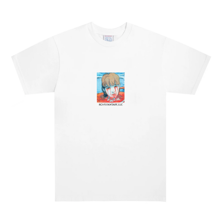 Sci-Fi Fantasy Leaking Eyes T-Shirt White