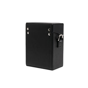 Heliot Emil Leather Strap Box Bag Black