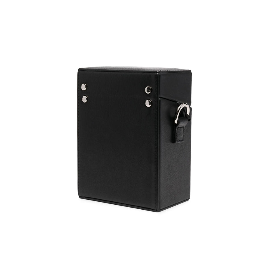 Heliot Emil Leather Strap Box Bag Black