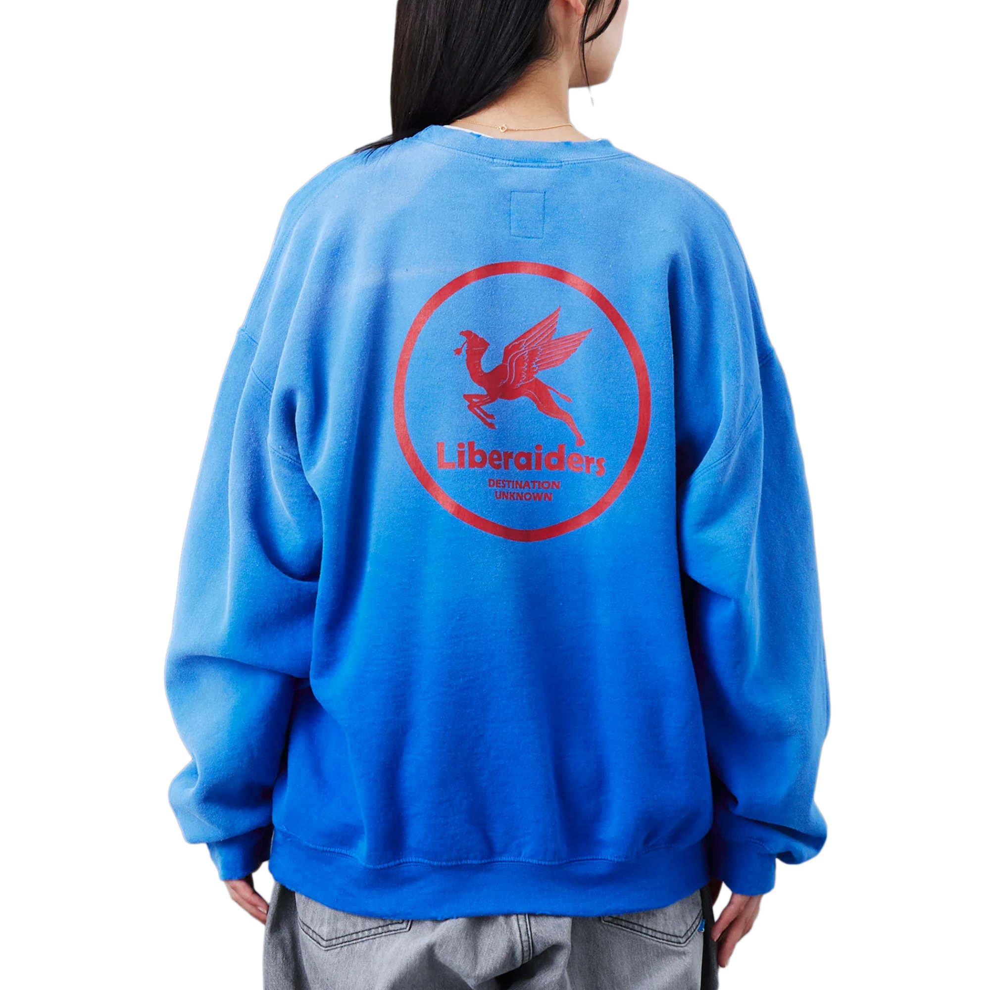 Liberaiders Circle Logo Crewneck Blue