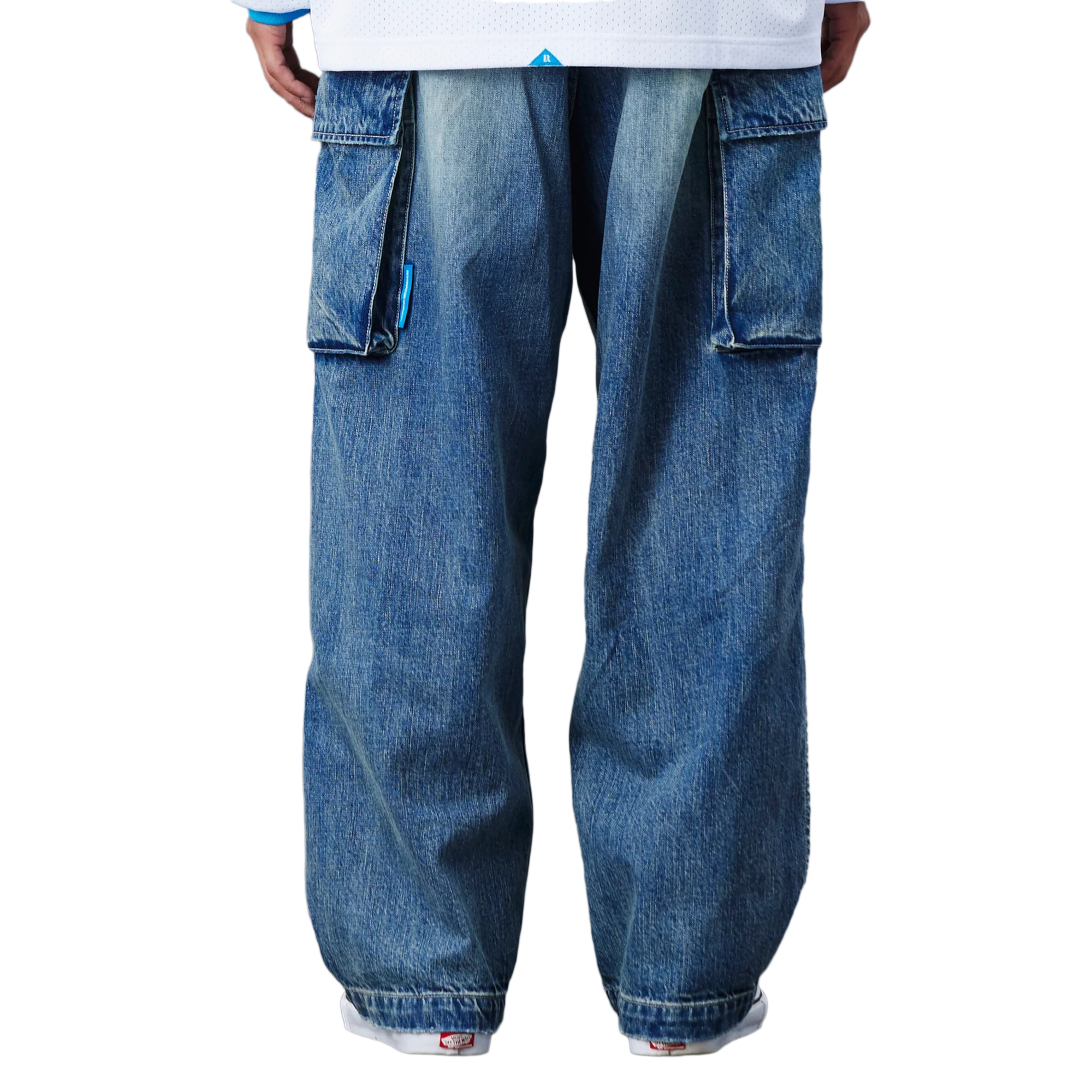 Liberaiders Denim Cargo Pants Blue