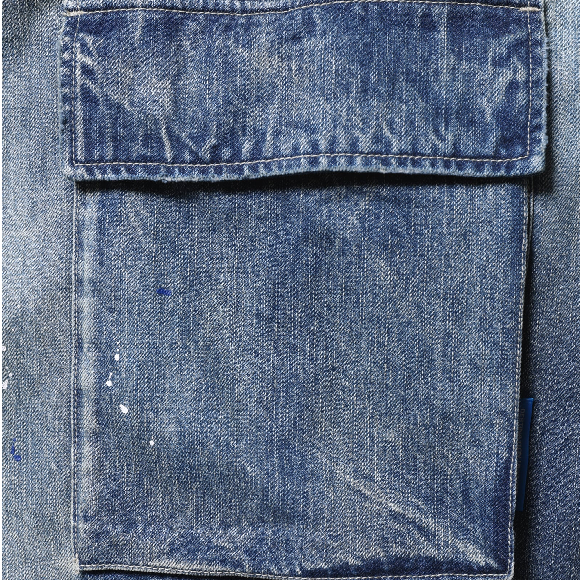 Liberaiders Denim Cargo Pants Blue